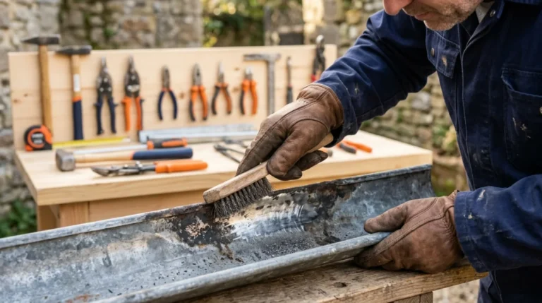 comment réparer une gouttière en zinc