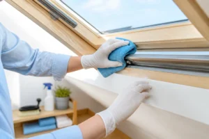 comment nettoyer un velux en hauteur