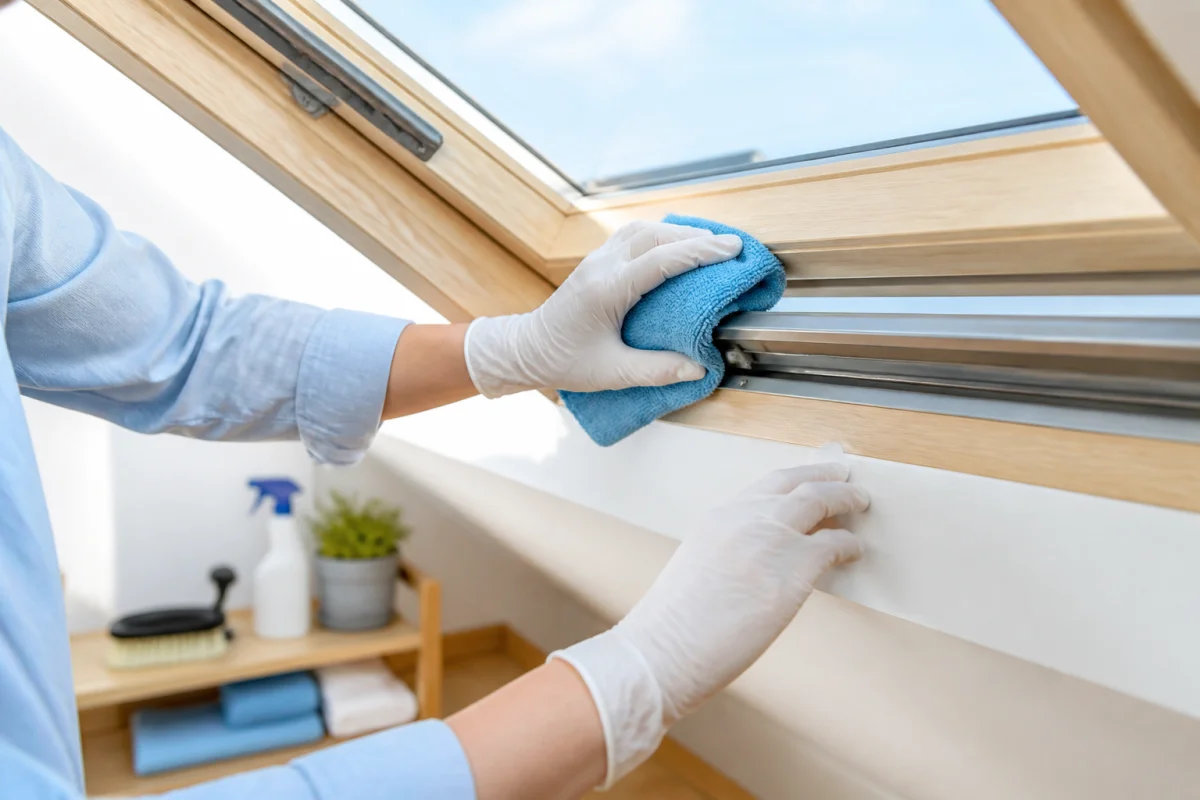 comment nettoyer un velux en hauteur